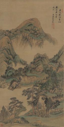 Chinese Antique Art Painting 清 王时敏 云峰树色图 Qing Wang Shimin Yun Feng Shu Se China Ancient Wall Picture Ideas 3025-Chinese Style Finds™