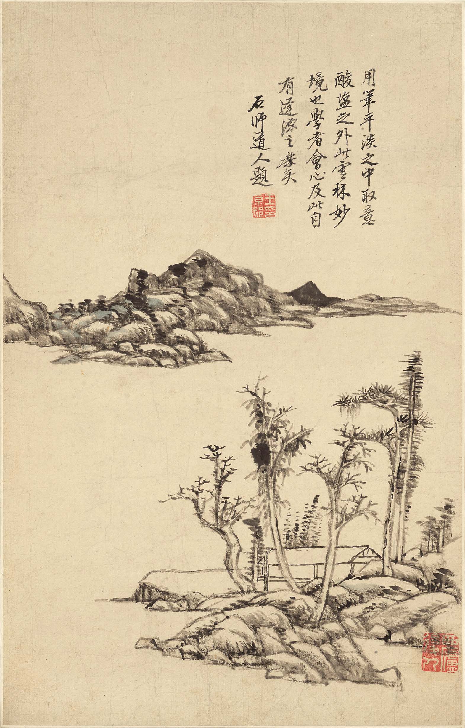 Chinese Antique Art Painting 清 王原祁 山水十二开 Qing Wang Yuanqi Shan Shui Landscape China Ancient Wall Picture Ideas 2851-Chinese Style Finds™