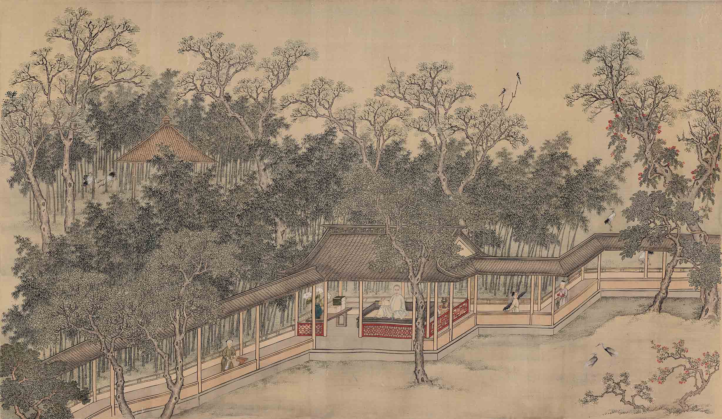 Chinese Antique Art Painting 清 王云 休园图春夏秋冬 Qing Wang Yun 4 Seasons Spring Summer Auttum Winter China Ancient Wall Picture Ideas 4565-Chinese Style Finds™