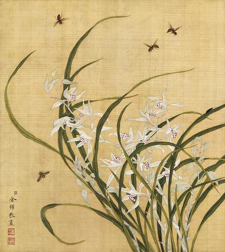 Chinese Antique Art Painting 清 余稚 花鸟 Qing Yu Zhi Flowers Birds China Ancient Wall Picture Ideas 2236-Chinese Style Finds™