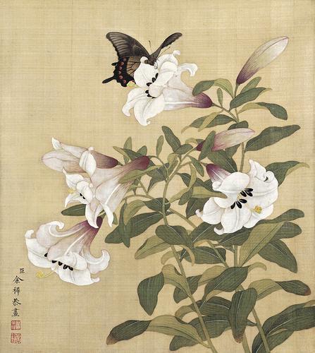 Chinese Antique Art Painting 清 余稚 花鸟 Qing Yu Zhi Flowers Birds China Ancient Wall Picture Ideas 2236-Chinese Style Finds™