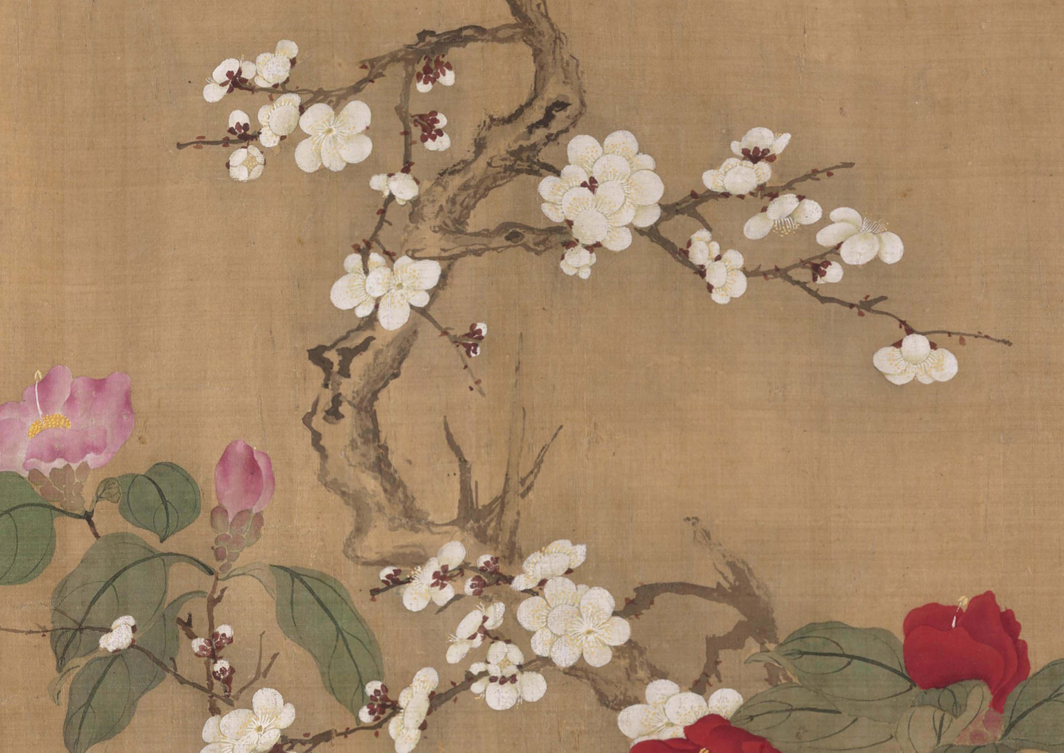 Chinese Antique Art Painting 清 恽寿平 百花图卷 Qing Yun Shouping Bai Hua Tu Flowers China Ancient Wall Picture Ideas 2989-Chinese Style Finds™