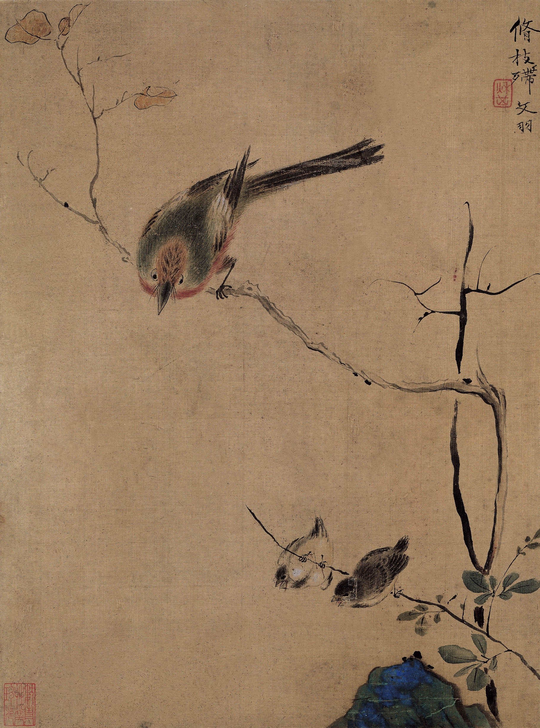 Chinese Antique Art Painting 清 恽寿平 花鸟草虫图八开 Qing Yun Shouping Flower Bird Grass China Ancient Wall Picture Ideas 2777-Chinese Style Finds™