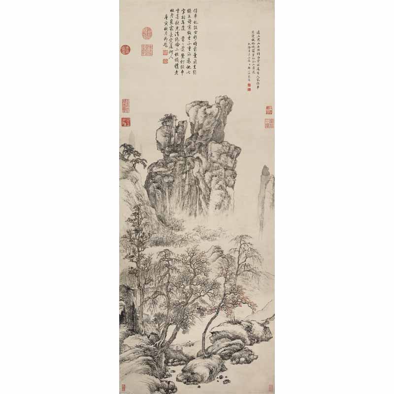 Chinese Antique Art Painting 清 邹一桂 杜牧诗意图 Qing Zhou Yigui Du Mu Shi Yi China Ancient Wall Picture Ideas 2393-Chinese Style Finds™