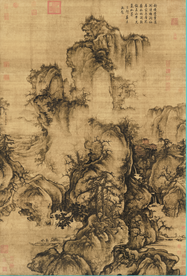 Chinese Antique Art Painting 宋 郭熙 早春图 Song Gou Xi Zao Chun Tu Early Spring China Ancient Wall Picture Ideas 1318-Chinese Style Finds™