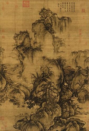 Chinese Antique Art Painting 宋 郭熙 早春图 Song Gou Xi Zao Chun Tu Early Spring China Ancient Wall Picture Ideas 1318-Chinese Style Finds™