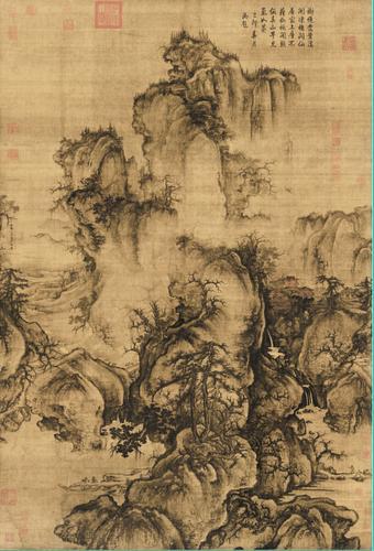 Chinese Antique Art Painting 宋 郭熙 早春图 Song Gou Xi Zao Chun Tu Early Spring China Ancient Wall Picture Ideas 1318-Chinese Style Finds™