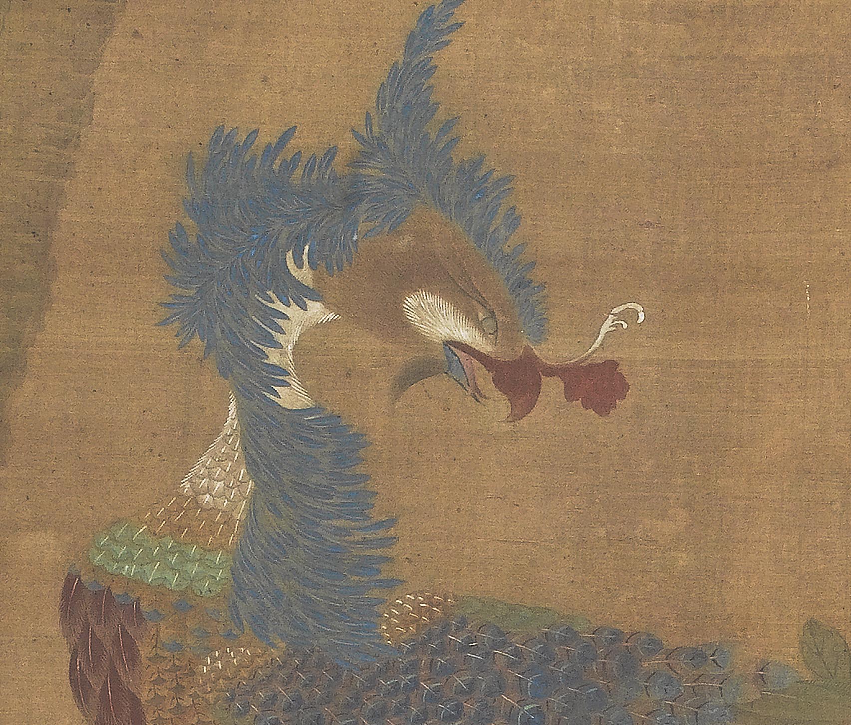 Chinese Antique Art Painting 宋 孔雀图 Song Peacock China Ancient Wall Picture Ideas 4551-Chinese Style Finds™