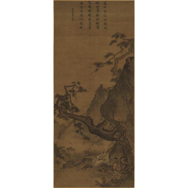 Chinese Antique Art Painting 宋 马远 松寿图 Song Ma Yuan Song Shou Tu China Ancient Wall Picture Ideas 1366-Chinese Style Finds™