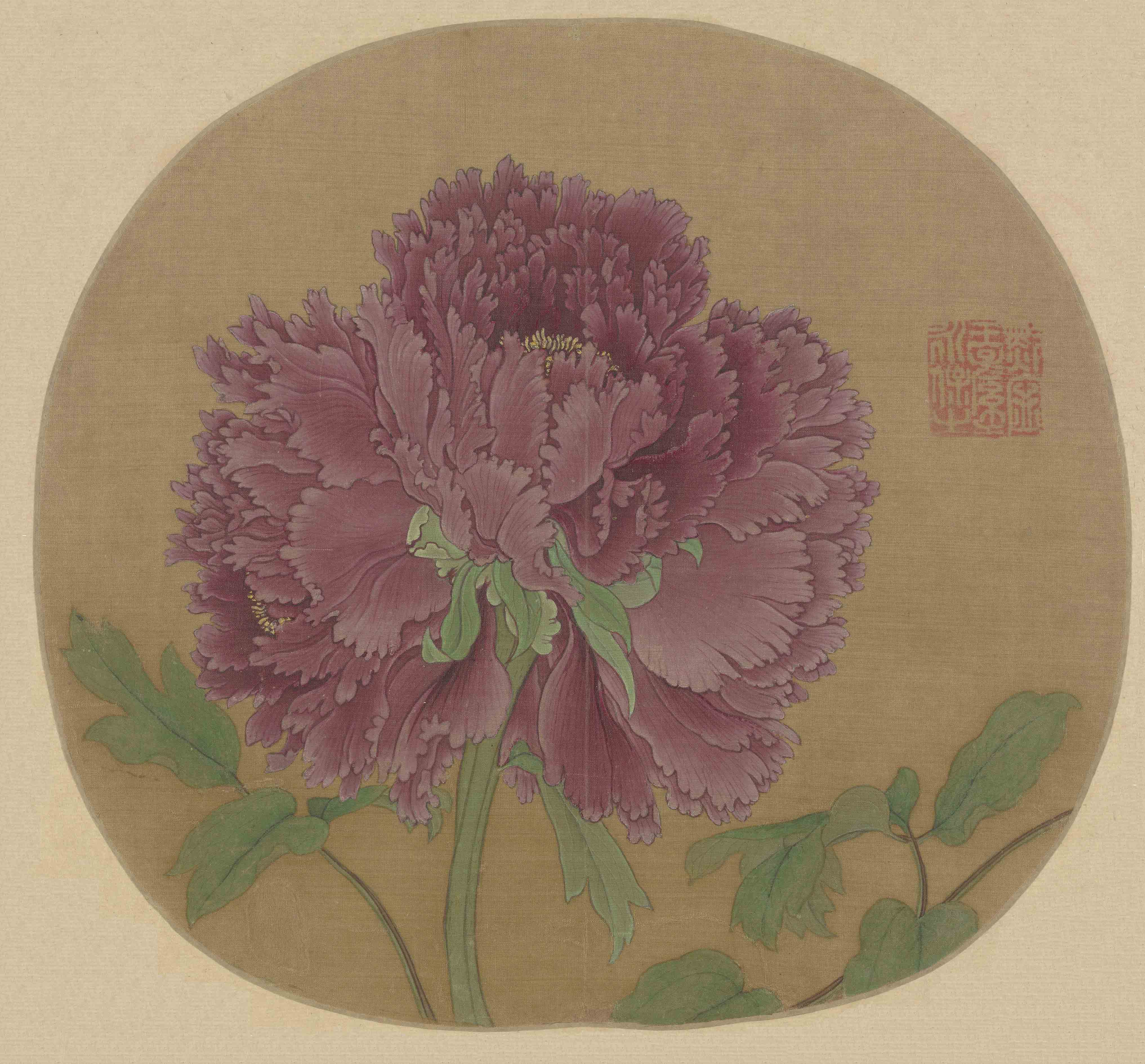 Chinese Antique Art Painting 宋 牡丹图 Song Mu Dan Tu Peony Flower China Ancient Wall Picture Ideas 1448-Chinese Style Finds™