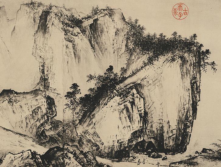 Chinese Antique Art Painting 宋 夏圭 溪山清远图 Song Xia Gui Xi Shan Qing Yuan Tu China Ancient Wall Picture Ideas 1358-Chinese Style Finds™