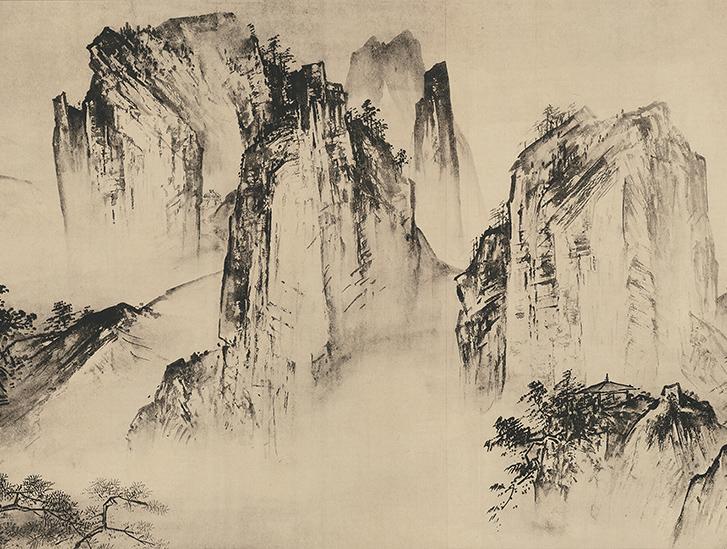 Chinese Antique Art Painting 宋 夏圭 溪山清远图 Song Xia Gui Xi Shan Qing Yuan Tu China Ancient Wall Picture Ideas 1358-Chinese Style Finds™