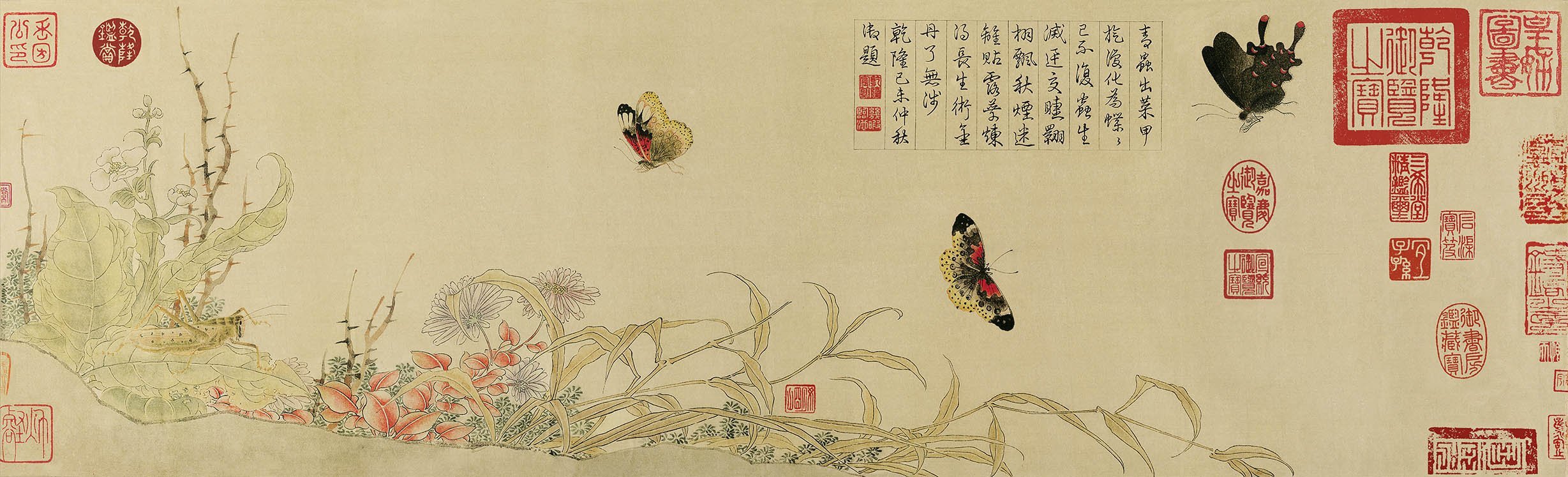 Chinese Antique Art Painting 宋 赵昌 写生蛱蝶图 Song Zhao Chang Butterfly China Ancient Wall Picture Ideas 4621-Chinese Style Finds™