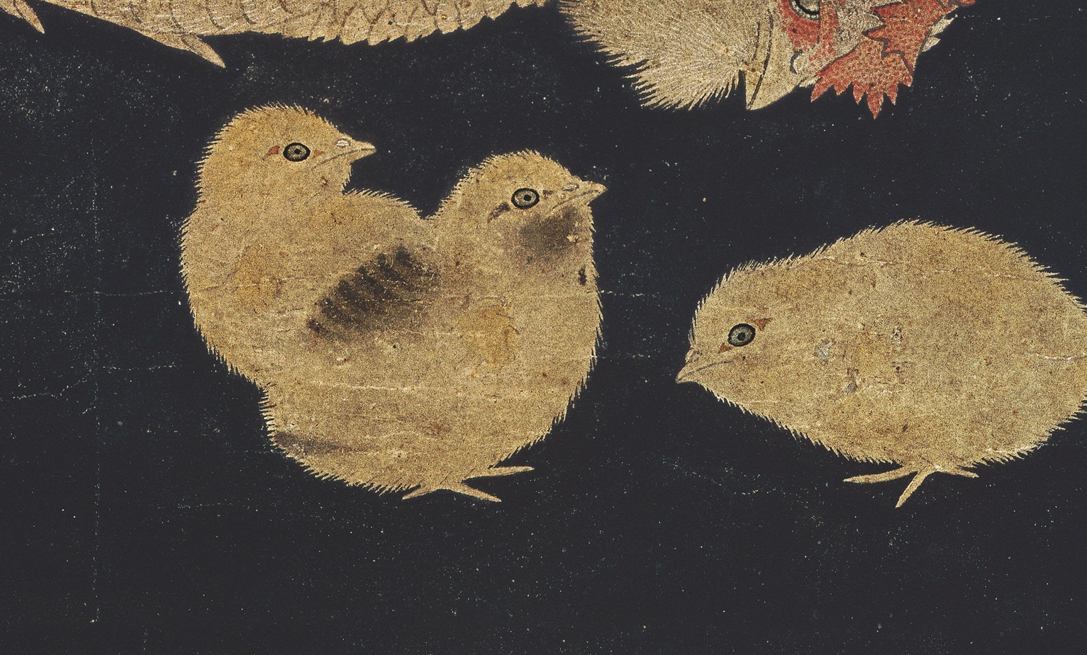 Chinese Antique Art Painting 宋 子母鸡图 Song Chickens China Ancient Wall Picture Ideas 4525-Chinese Style Finds™