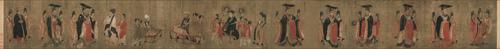 Chinese Antique Art Painting 唐 阎立本 历代帝王图 Tang Yan Li Ben History Kings China Ancient Wall Picture Ideas 1174-Chinese Style Finds™