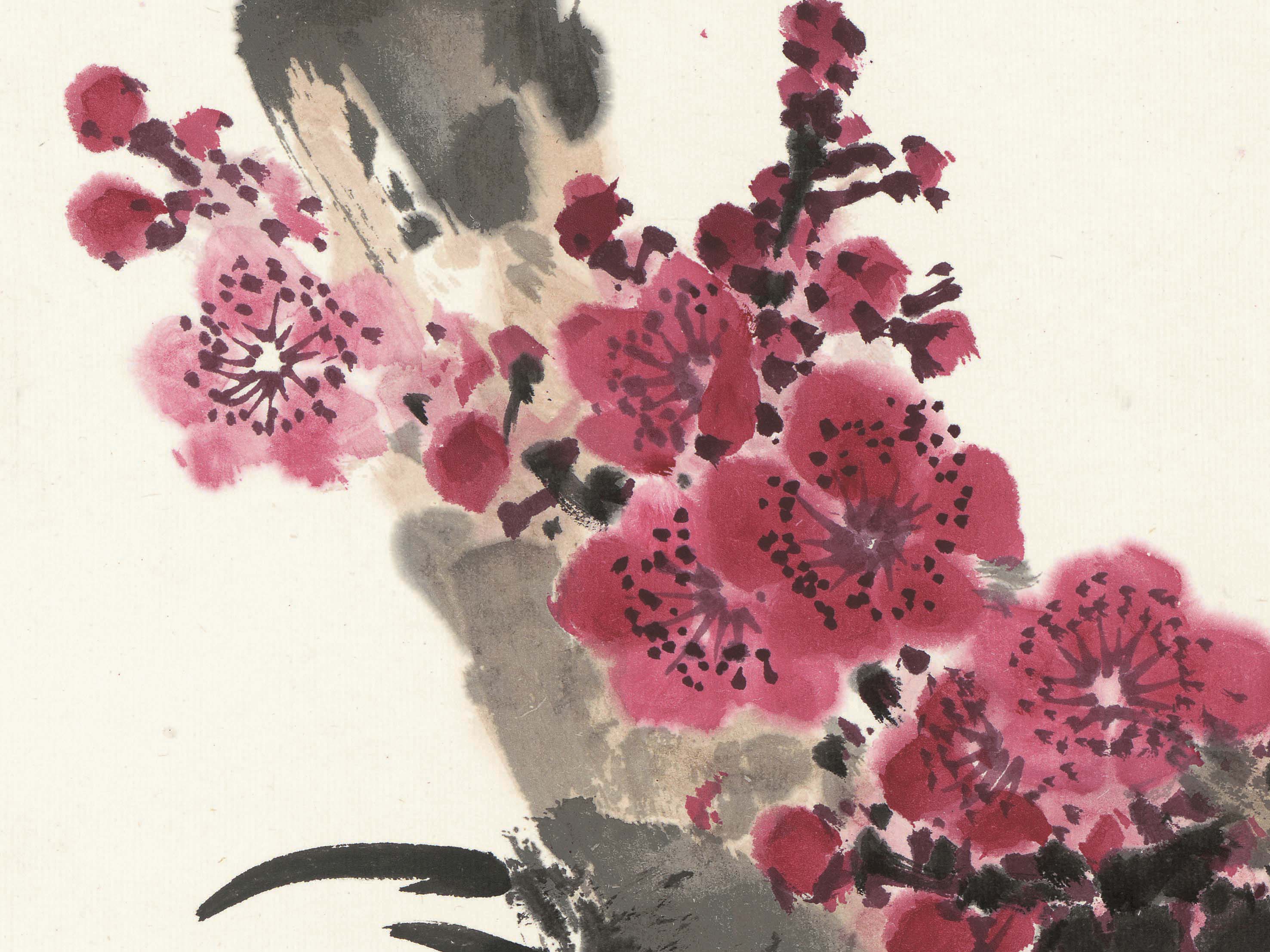 Chinese Antique Art Painting 田世光 梅花香自苦寒来 Tian Shi Guang Plum China Ancient Wall Picture Ideas 3177-Chinese Style Finds™