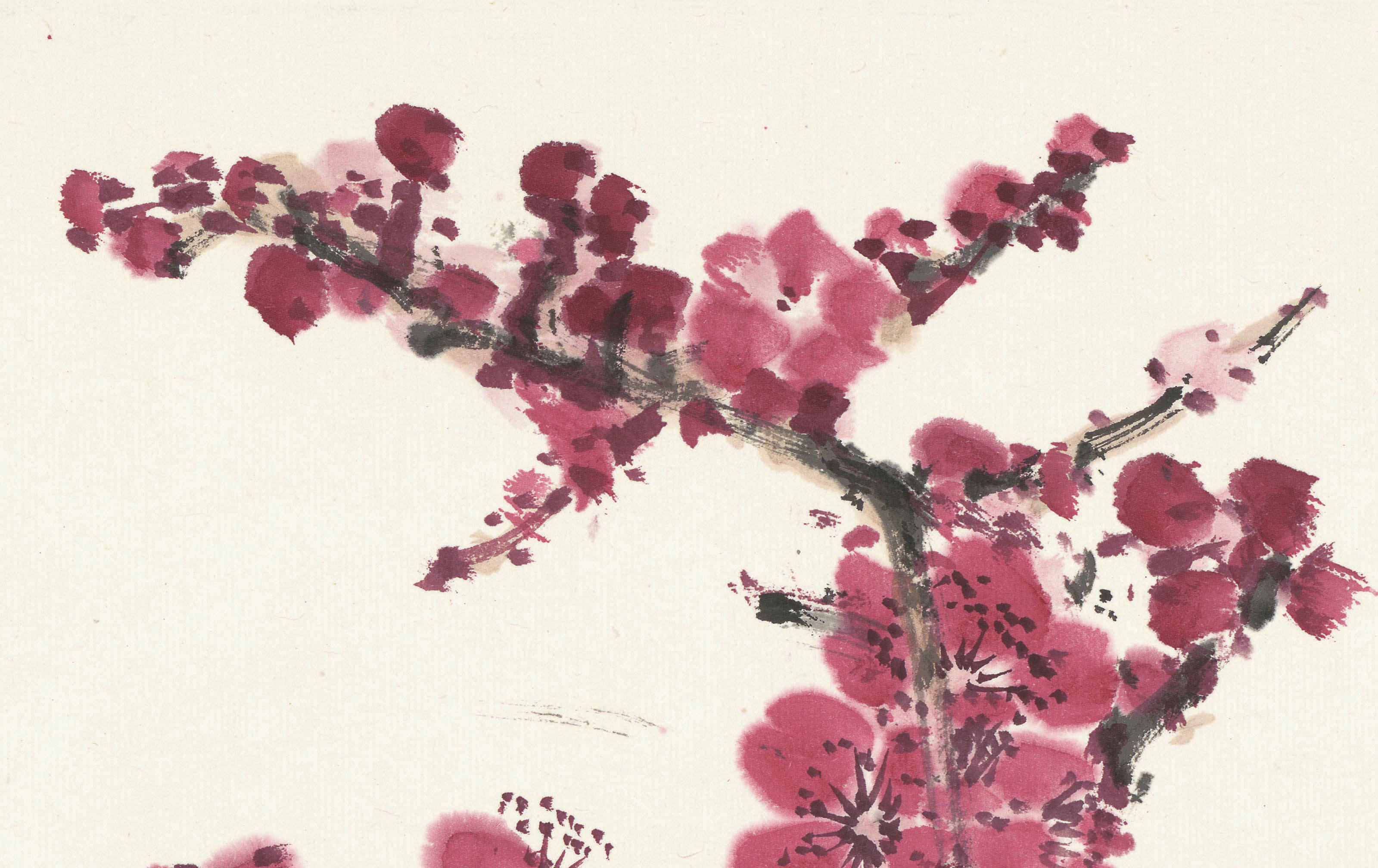 Chinese Antique Art Painting 田世光 梅花香自苦寒来 Tian Shi Guang Plum China Ancient Wall Picture Ideas 3177-Chinese Style Finds™