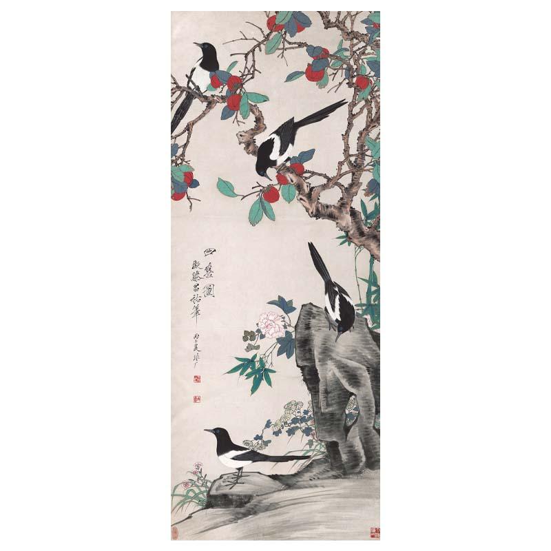 Chinese Antique Art Painting 于非闇 四喜图 Yu Fei An Si Xi Tu China Ancient Wall Picture Ideas 3129-Chinese Style Finds™