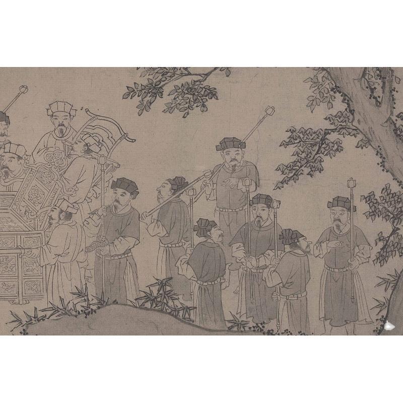 Chinese Antique Art Painting 元 陈鉴如 竹林大士出山图 Yuan Chen Jianru Bamboo China Ancient Wall Picture Ideas 4441-Chinese Style Finds™