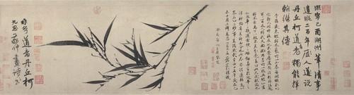 Chinese Antique Art Painting 元 柯九思 墨竹图 Yuan Ke Jiusi Bamboo China Ancient Wall Picture Ideas 4553-Chinese Style Finds™