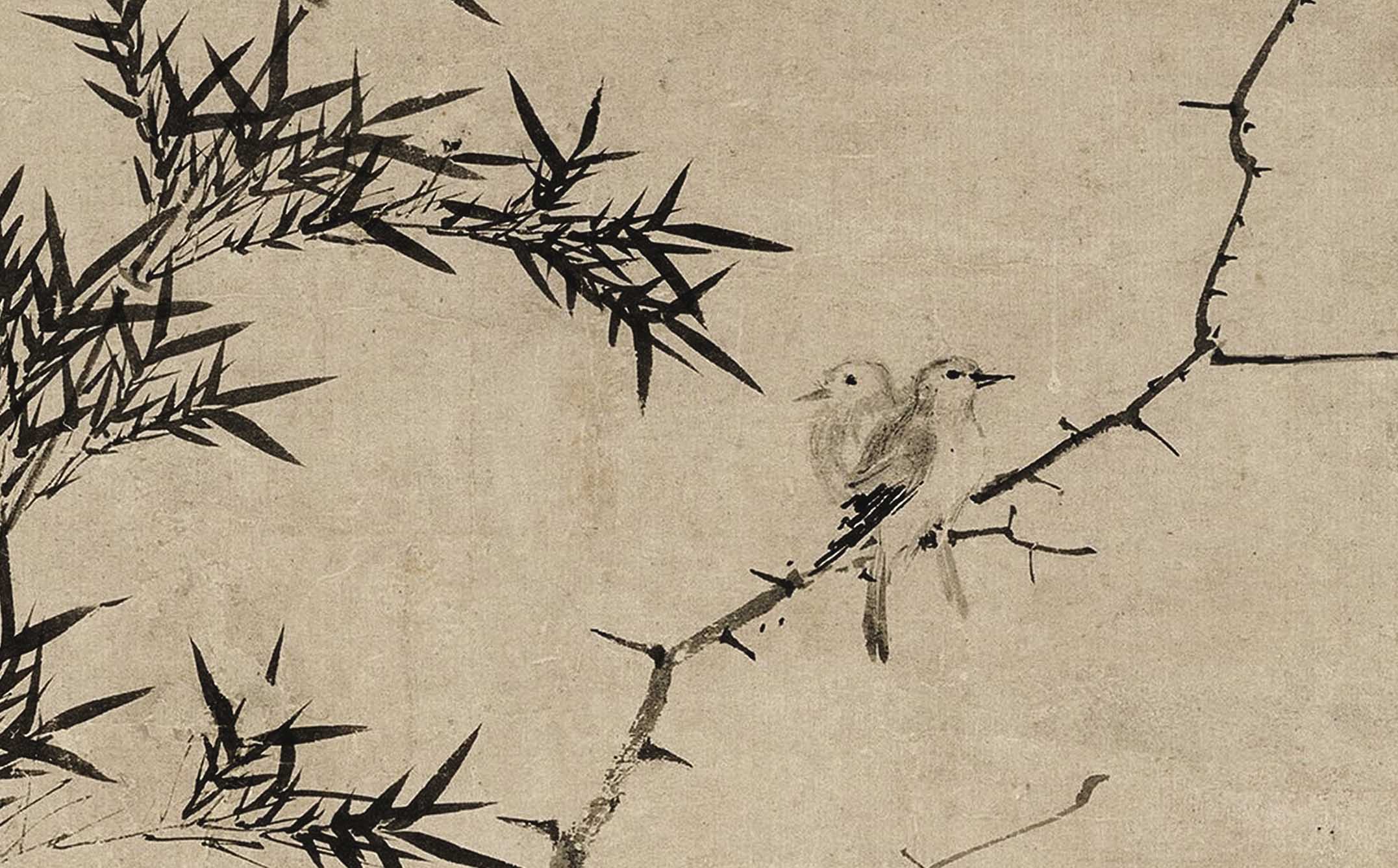 Chinese Antique Art Painting 元 张彦辅 棘竹幽禽图 Yuan Zhang Yanfu Bamboo China Ancient Wall Picture Ideas 4421-Chinese Style Finds™