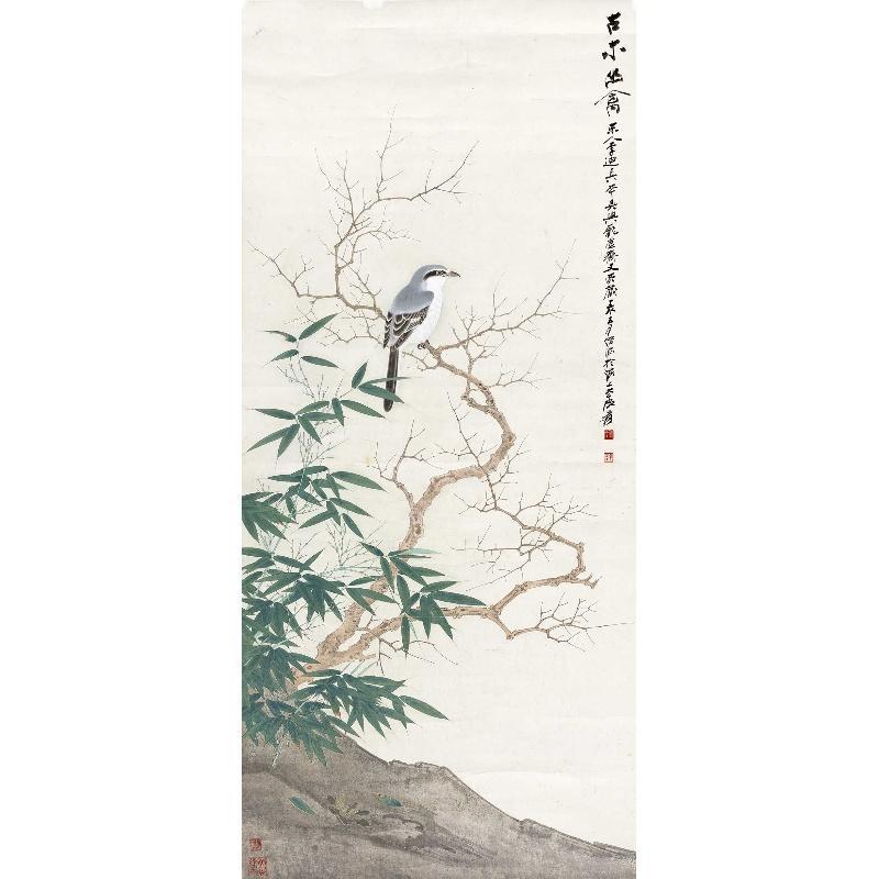 Chinese Antique Art Painting 张大千 古木幽禽 Zhang Daqian Gu Mu You Qin China Ancient Wall Picture Ideas 3777-Chinese Style Finds™