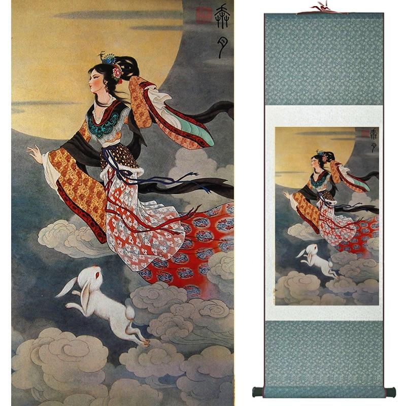 Chinese Art Scroll Painting Ancient Silk Picture Wall Ideas 18992-Chinese Style Finds™