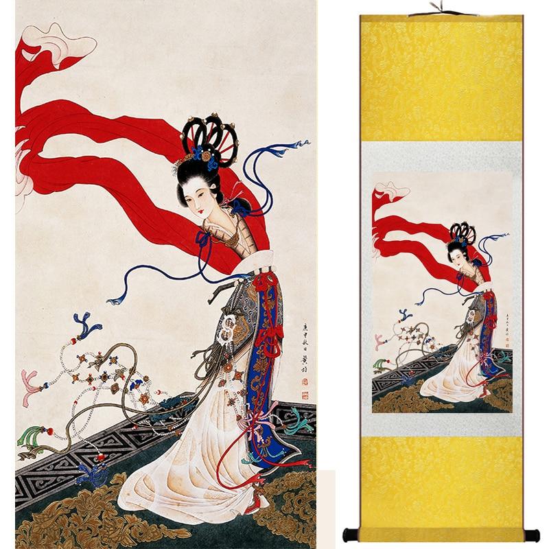 Chinese Art Scroll Painting Ancient Silk Picture Wall Ideas 19000-Chinese Style Finds™