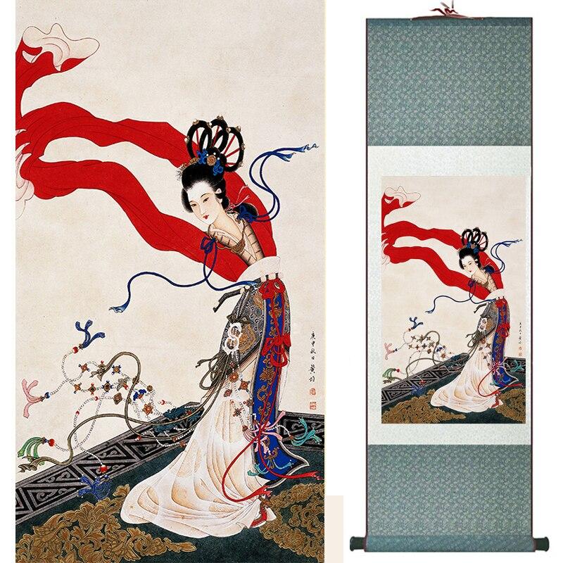 Chinese Art Scroll Painting Ancient Silk Picture Wall Ideas 19000-Chinese Style Finds™