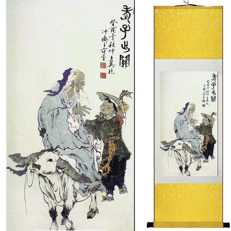 Chinese Art Scroll Painting Ancient Silk Picture Wall Ideas 19654-Chinese Style Finds™