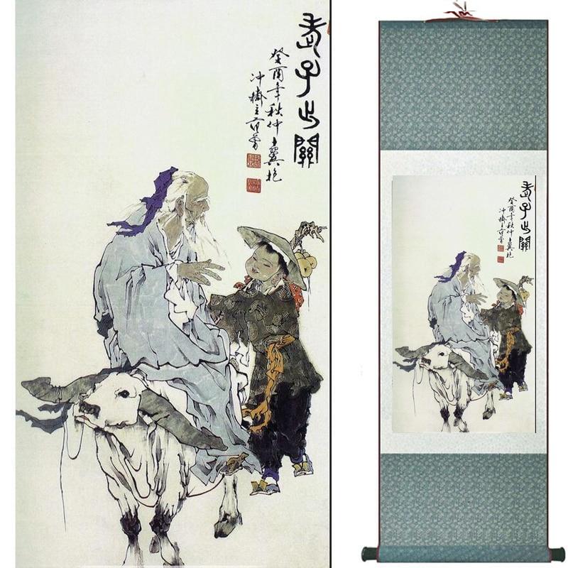 Chinese Art Scroll Painting Ancient Silk Picture Wall Ideas 19654-Chinese Style Finds™