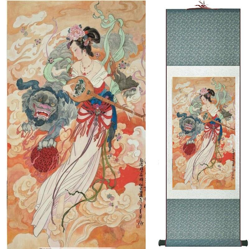 Chinese Art Scroll Painting Ancient Silk Picture Wall Ideas 20122-Chinese Style Finds™