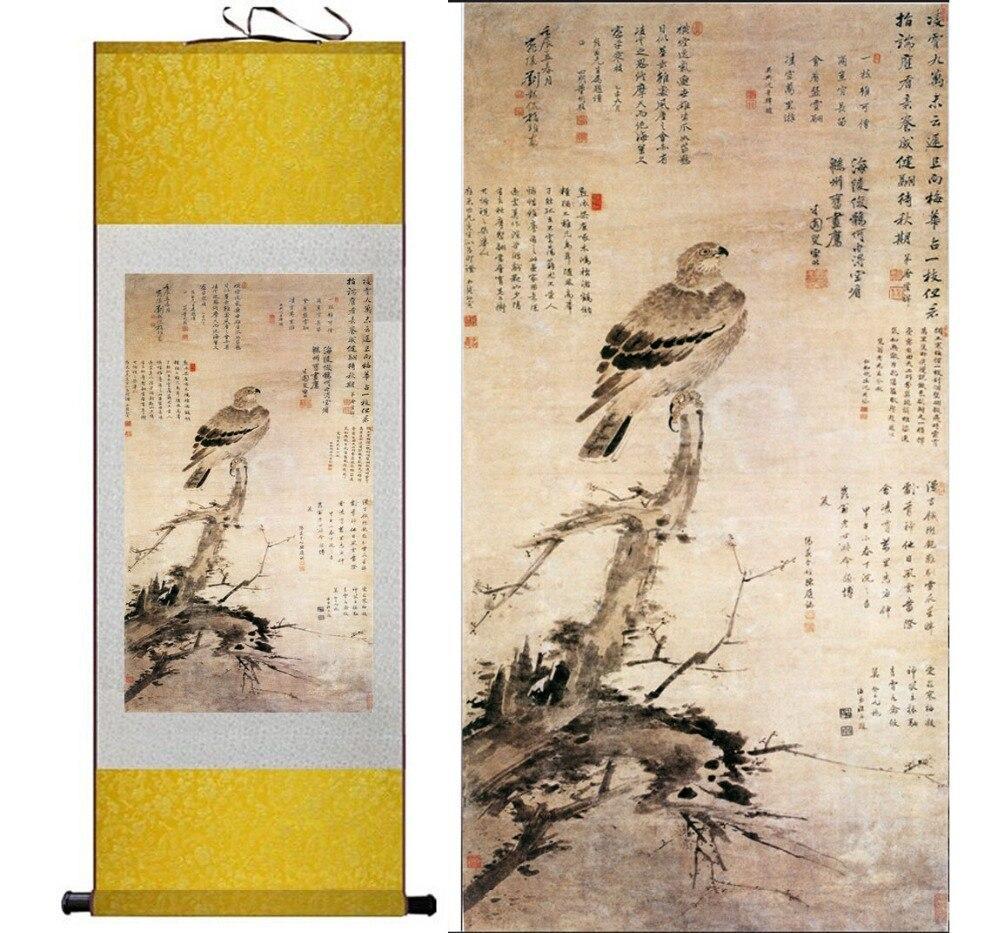 Chinese Art Scroll Painting And Animal Birds And Flower Ancient Silk Picture Wall Ideas 10916-Chinese Style Finds™