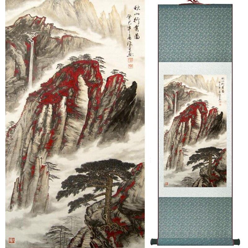 Chinese Art Scroll Painting Animal Birds Ancient Silk Picture Wall Ideas 15266-Chinese Style Finds™