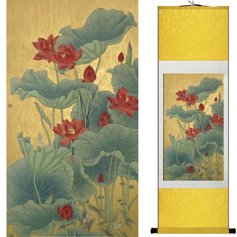 Chinese Art Scroll Painting Animal Birds And Flower Ancient Silk Picture Wall Ideas 18330-Chinese Style Finds™