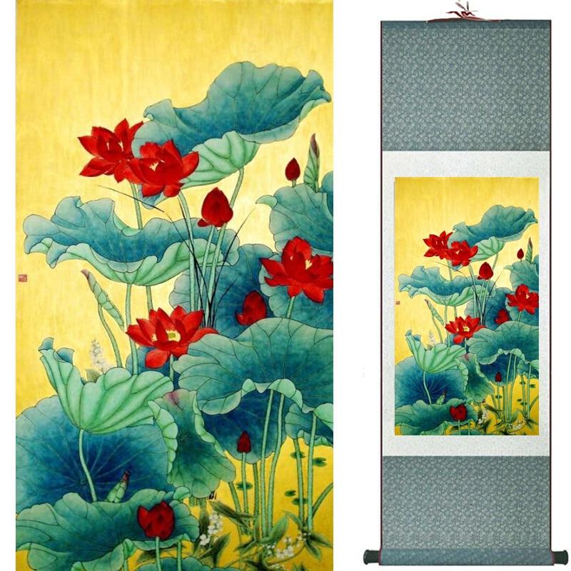 Chinese Art Scroll Painting Animal Birds And Flowers Ancient Silk Picture Wall Ideas 20478-Chinese Style Finds™