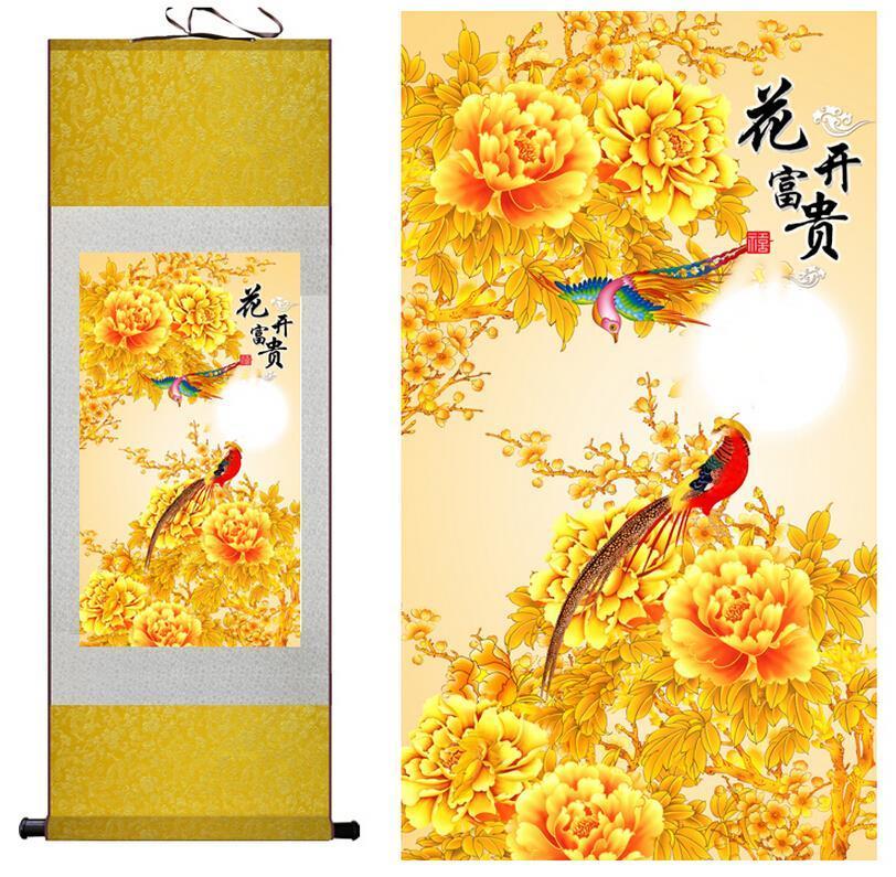 Chinese Art Scroll Painting Animal Fish And Water Lily Ancient Silk Picture Wall Ideas 10800-Chinese Style Finds™