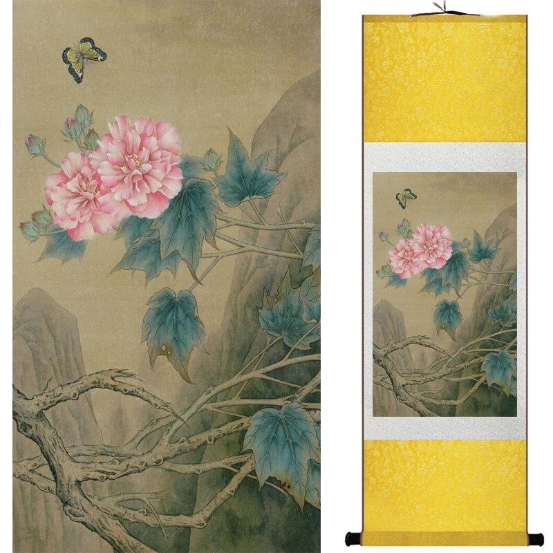 Chinese Art Scroll Painting Animal Horse Ancient Silk Picture Wall Ideas 15598-Chinese Style Finds™