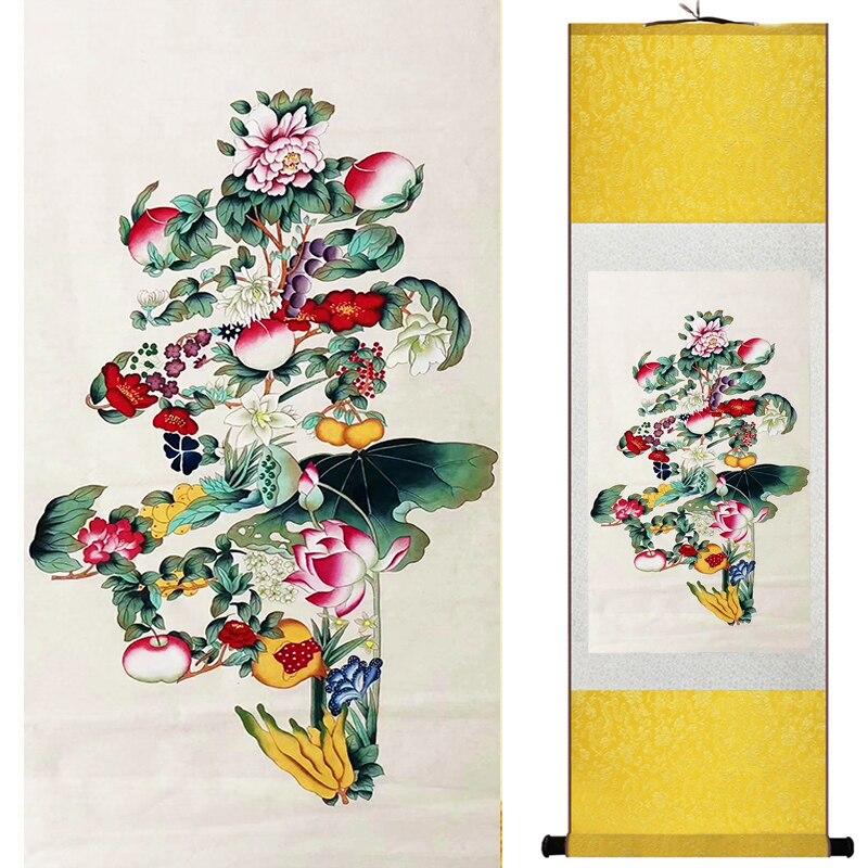 Chinese Art Scroll Painting Calligraphy Ancient Silk Picture Wall Ideas 17106-Chinese Style Finds™