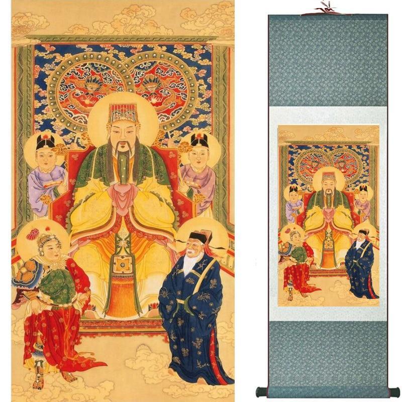 Chinese Art Scroll Painting Figure Ancient Silk Picture Wall Ideas 10084-Chinese Style Finds™