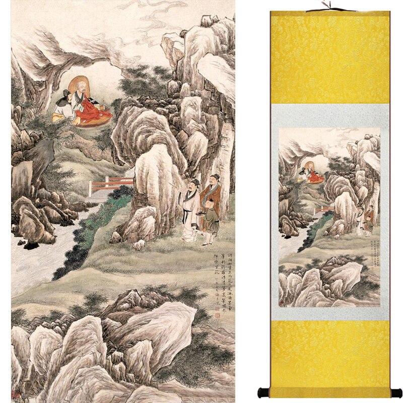 Chinese Art Scroll Painting Figure Ancient Silk Picture Wall Ideas 16554-Chinese Style Finds™