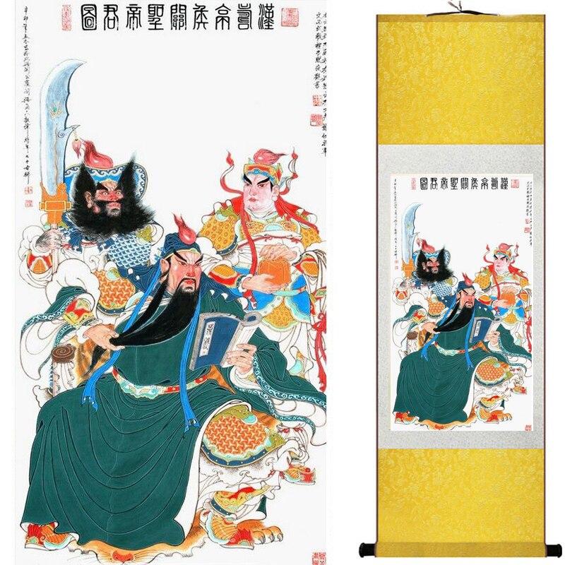 Chinese Art Scroll Painting Figure Ancient Silk Picture Wall Ideas 19738-Chinese Style Finds™