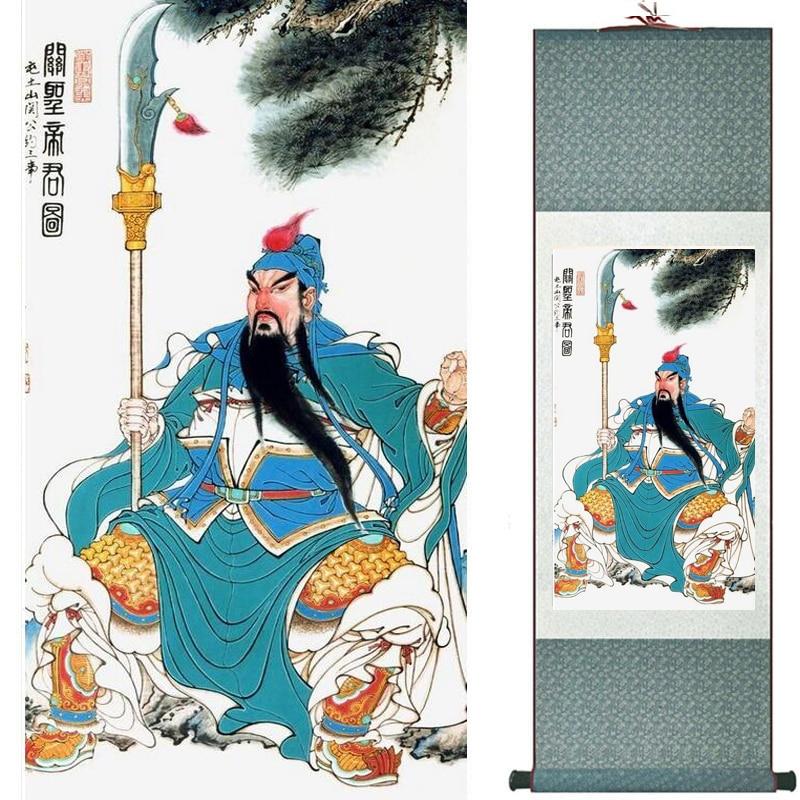 Chinese Art Scroll Painting Figure Ancient Silk Picture Wall Ideas 19746-Chinese Style Finds™