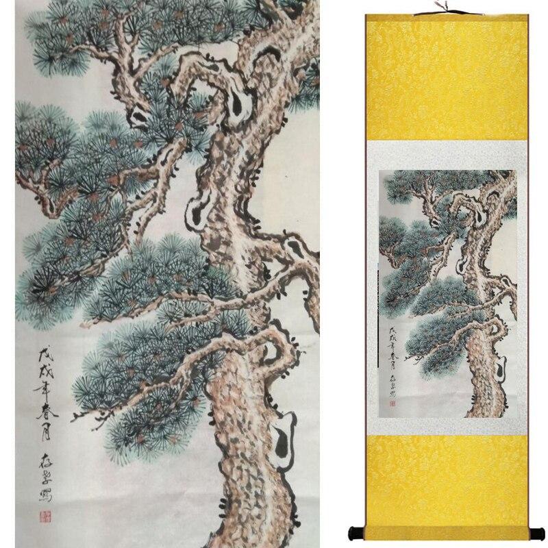 Chinese Art Scroll Painting Landscape Ancient Silk Picture Wall Ideas 11020-Chinese Style Finds™