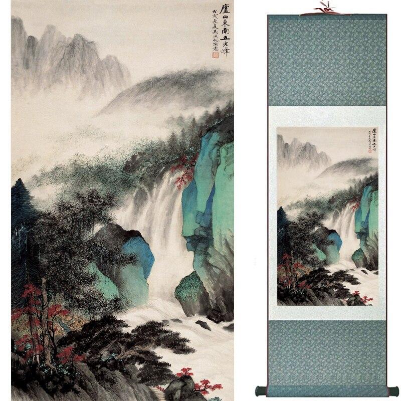 Chinese Art Scroll Painting Landscape Ancient Silk Picture Wall Ideas 16934-Chinese Style Finds™