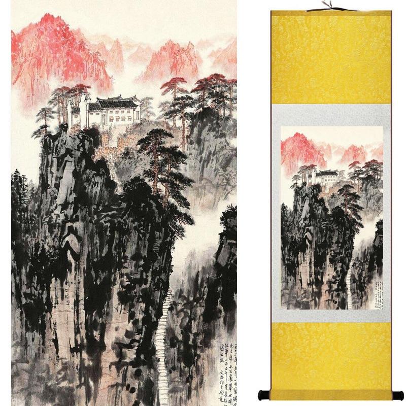 Chinese Art Scroll Painting Landscape Ancient Silk Picture Wall Ideas 19056-Chinese Style Finds™