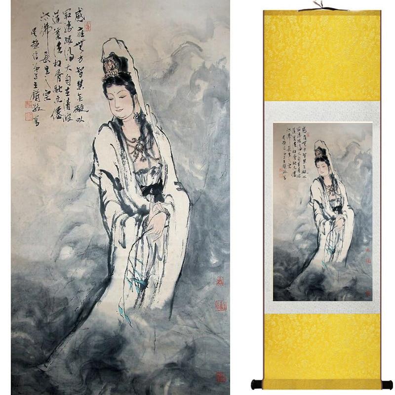 Chinese Art Scroll Painting Pretty Girls Beautiful Women Ancient Silk Picture Wall Ideas 18110-Chinese Style Finds™