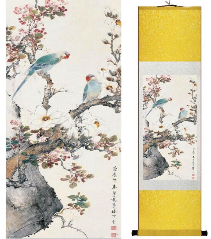 Chinese Art Scroll Painting Vegatable Ancient Silk Picture Wall Ideas 14246-Chinese Style Finds™