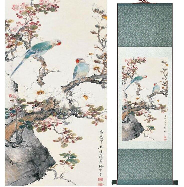 Chinese Art Scroll Painting Vegatable Ancient Silk Picture Wall Ideas 14246-Chinese Style Finds™