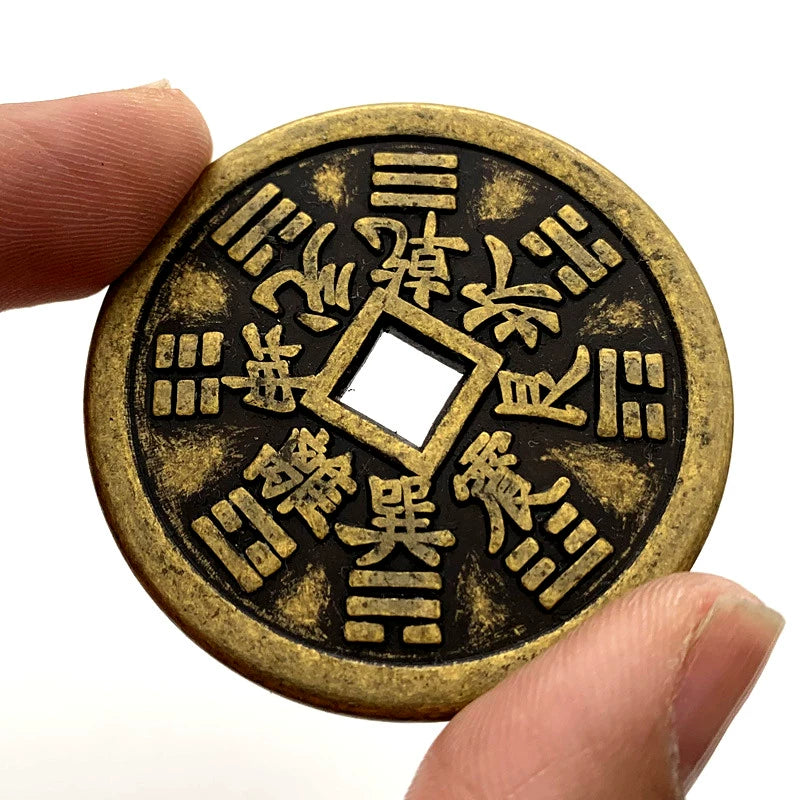 Chinese Fengshui Coin Treasure Of Town House Five Emperor Money 五帝钱 镇宅之宝 Wu Di Qian Zhen Zhai Zhi Bao 1870-Chinese Style Finds™